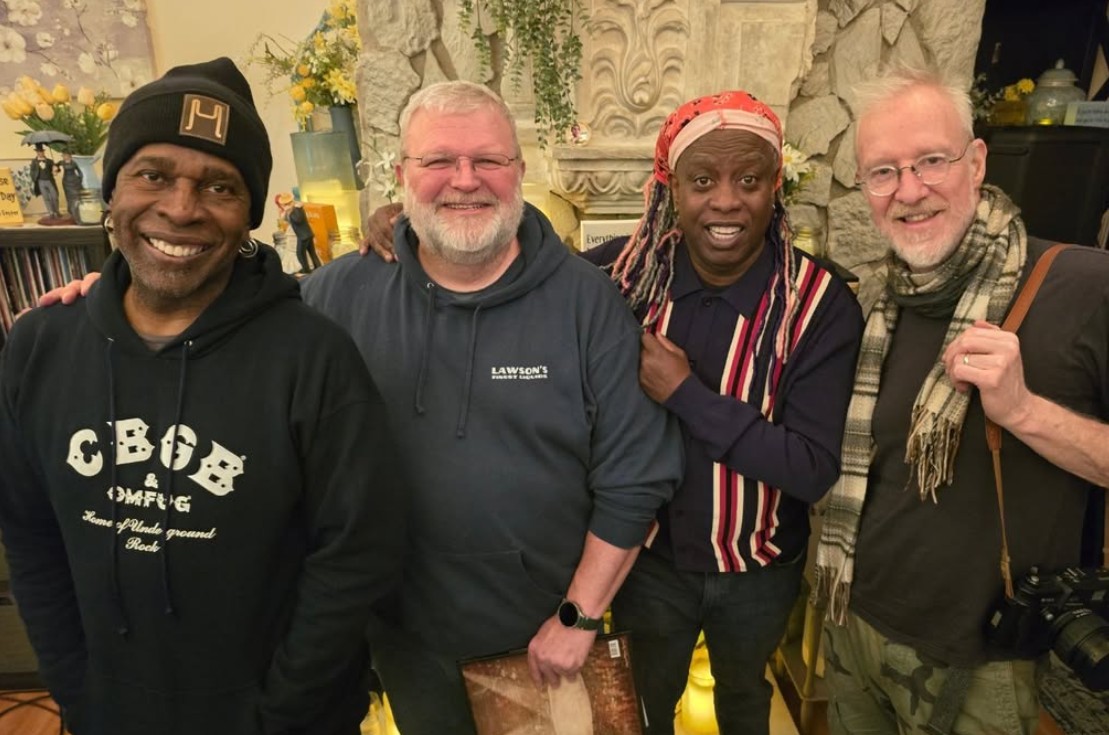 Vernon Reid, me, Corey Glover (Living Colour) & Chris Barron (The Spin Doctors)