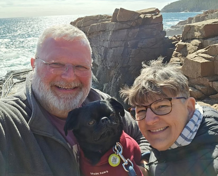 Me, Lawson and Jennifer at Thunder Hole in Acadia National Park 