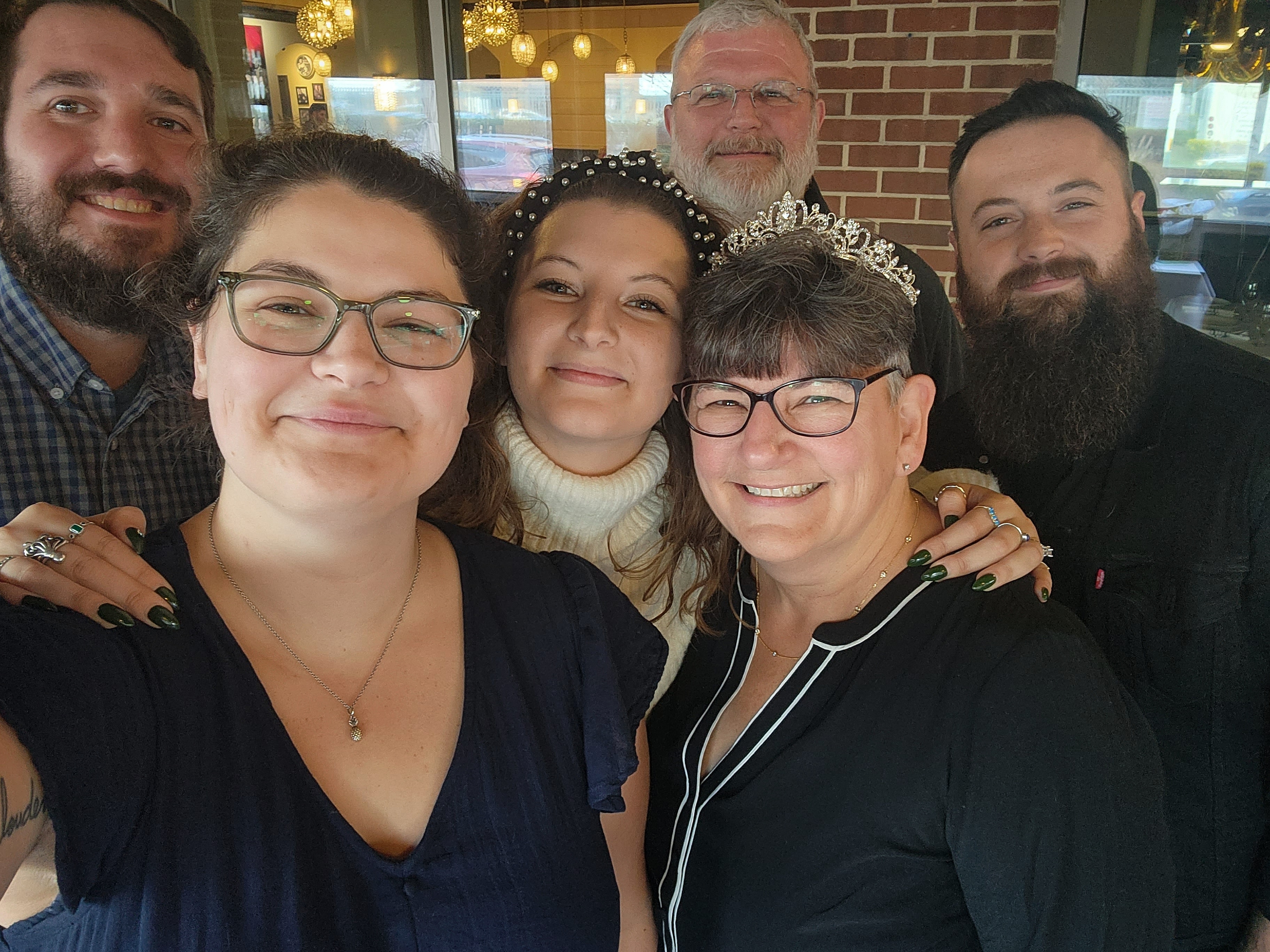 The family at Jennifer's 60th birthday party 