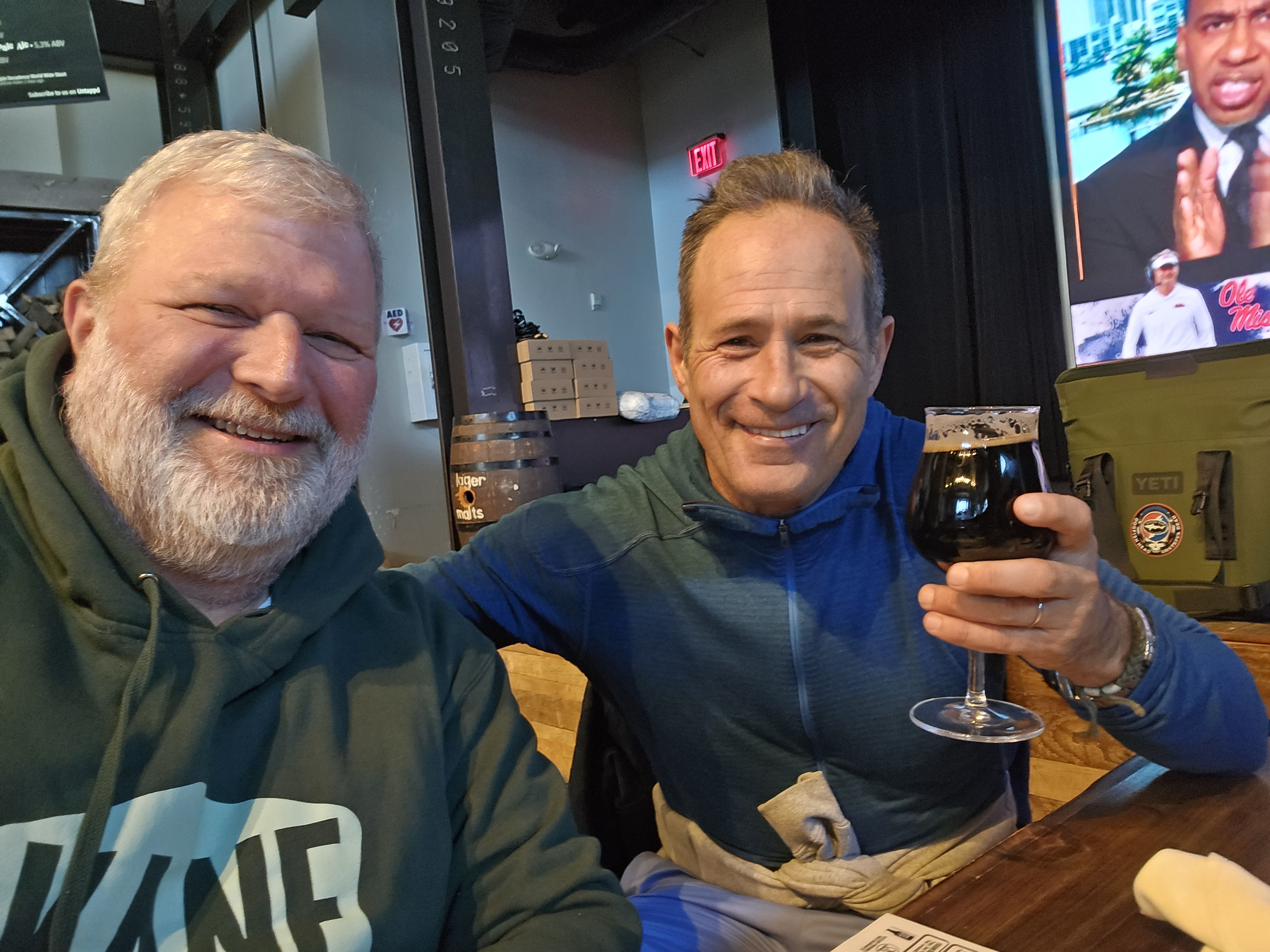 Me and Sam Calagione, founder of Dogfish Head Brewing